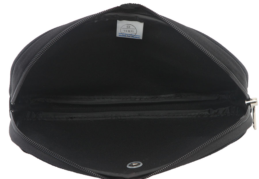 帆布薄マチポーチファスナーキーロック(M・S・SS)３サイズ展開 内部